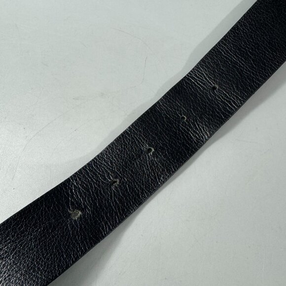 Siberian Genuine Black Leather Belt, Size M main image 5